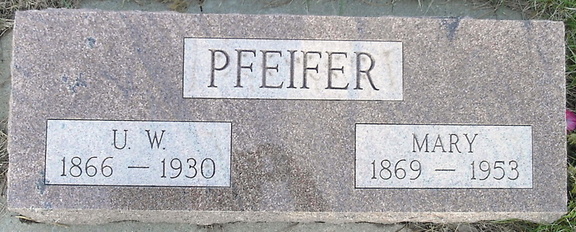 Pfeifer, U.W. & Mary
