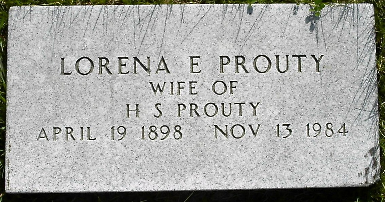 Prouty, Lorena E.