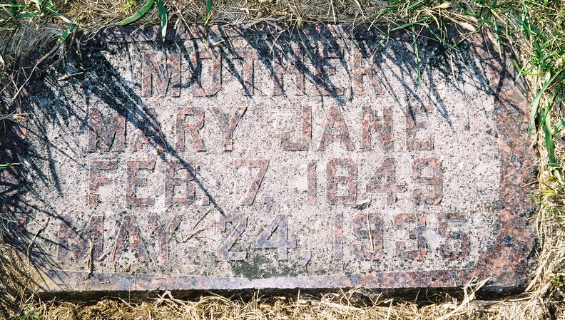 Roberts, Mary Jane wife of Samuel Springbank C Allen Ne
