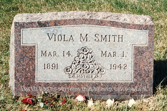 Smith, Viola Maude Roberts wife of Cloyd Smith dau of Elijah Roberts Springbank C Allen NE