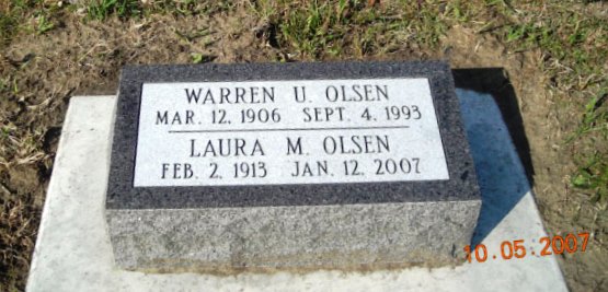 Olsen, Warren U. & Laura M. (Bottolfsen)