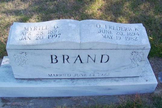 Brand, Myrtle G. &amp; O. Frederick