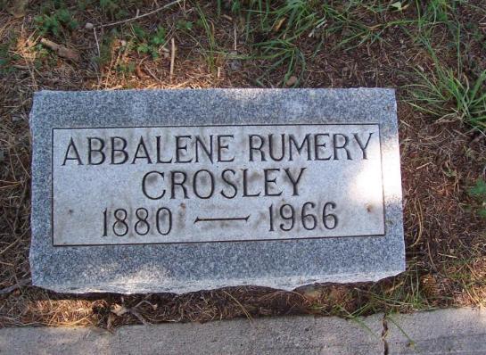 Crosley, Abbalene Rumery