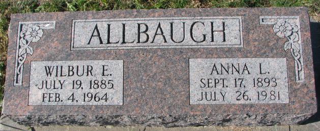 Allbaugh Wilbur &amp; Anna