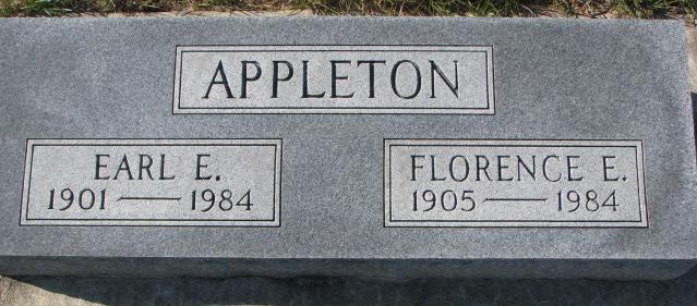 Appleton Earl &amp; Florence