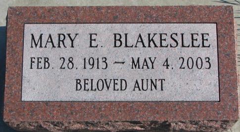 Blakeslee Mary E.
