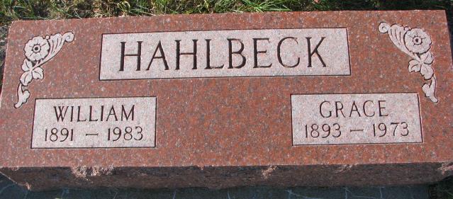 Hahlbeck William & Grace.JPG
