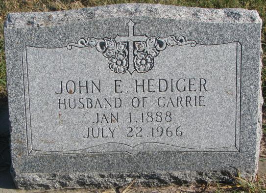 Hediger John E.