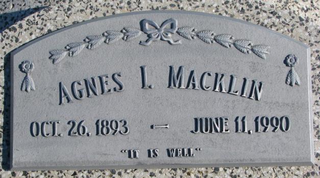 Macklin Agnes L.