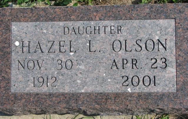 Olson Hazel L.