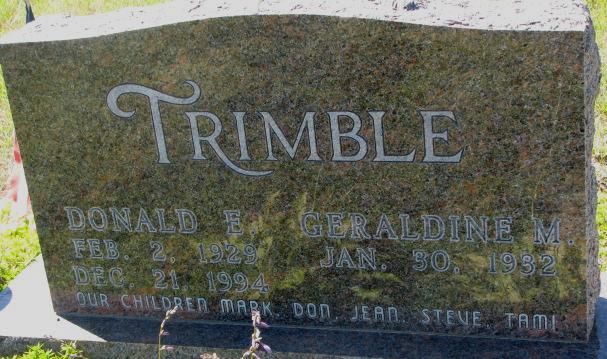 Trimble Donald &amp; Geraldine
