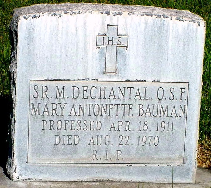 Sr. Mary Antonette Bauman